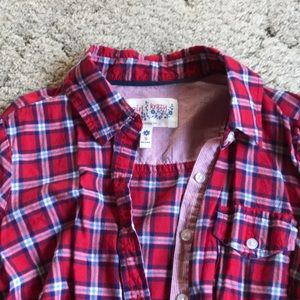 Plaid button down